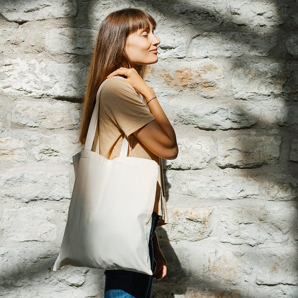 Umhängetasche Baumwolle OEKO-TEX® 140g/m² 38x42cm Corittatz