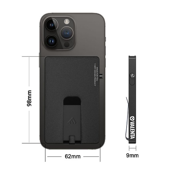 Cardprotector Aluminium Magsafe with money clip Palta