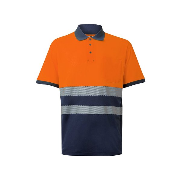 Zweifarbiges Piqué-Poloshirt (150g/m²) mit kurzen Ärmeln, aus Baumwolle (55%) und Polyester (45%) Lixja