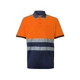 Zweifarbiges Piqué-Poloshirt (150g/m²) mit kurzen Ärmeln, aus Baumwolle (55%) und Polyester (45%) Lixja