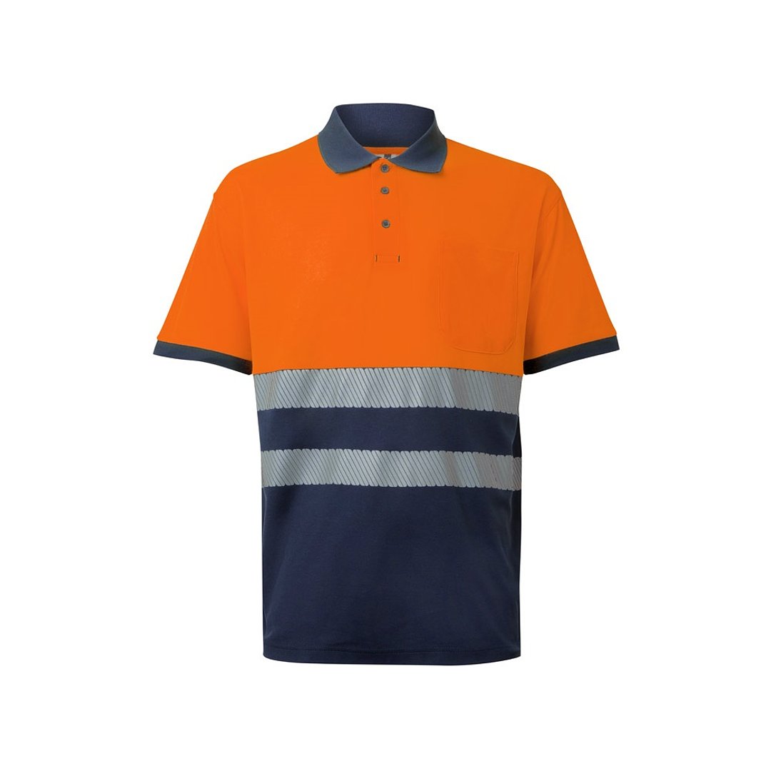 Zweifarbiges Piqué-Poloshirt (150g/m²) mit kurzen Ärmeln, aus Baumwolle (55%) und Polyester (45%) Lixja