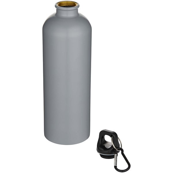 750 ml matte RCS-zertifizierte, einwandige Trinkflasche aus recyceltem Edelstahl mit Karabinerhaken - Nolfenas