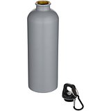 750 ml matte RCS-zertifizierte, einwandige Trinkflasche aus recyceltem Edelstahl mit Karabinerhaken - Nolfenas