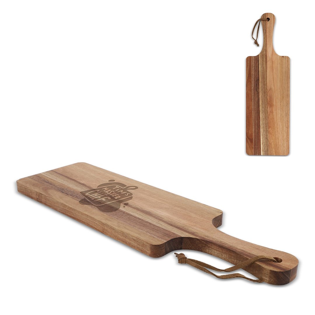 Servierbrett aus Akazie 38 x 11,7 x 1,5 cm Bensepas