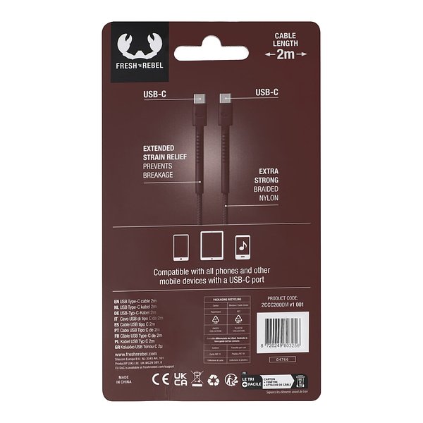 Fresh 'Rebel USB-C Kabel 2.0m Leengie