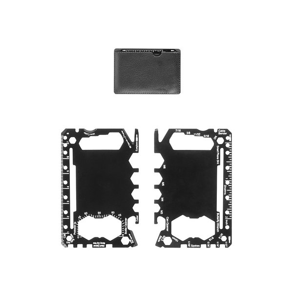 Multifunktionskarte aus Edelstahl mit 8 Funktionen Bengas