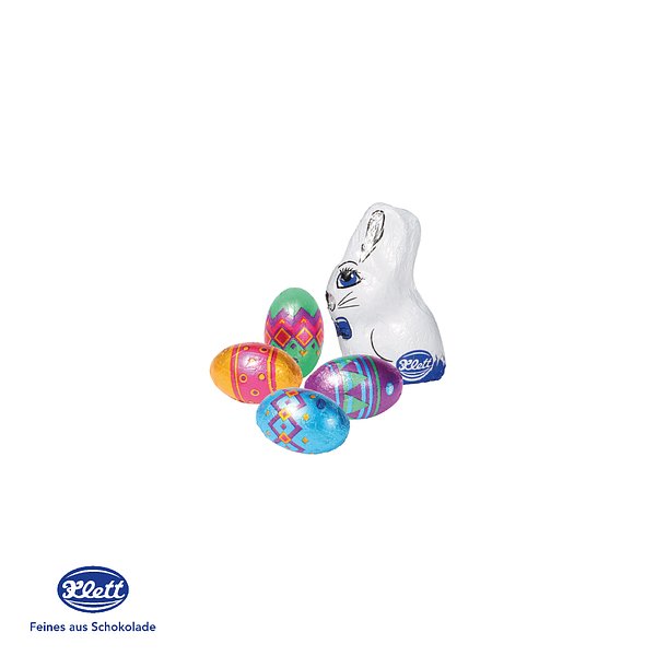 3D Präsent "Container" Ostern mit Klett Schokoladenmischung