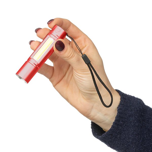 Taschenlampe aus recyceltem Aluminium COB Jovignas