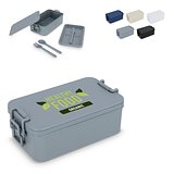 Doppelte Lunchbox mit Besteck Ylanin