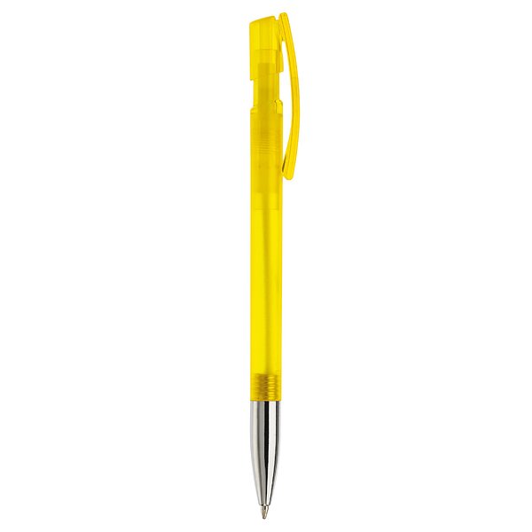 Kugelschreiber Nash Transparent mit Metallspitze Minan