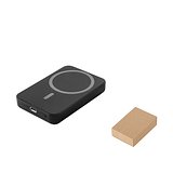 Magnetische Powerbank mit 5'000 mAh und superschnellem kabellosem Ladegerät (15 W) aus 100% rABS Fadich