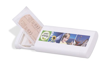 Pflasterbox SafeCard bedruckbar