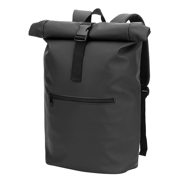 Roll-Top-Rucksack aus PU mit Laptopfach, 16“ Giamiriona