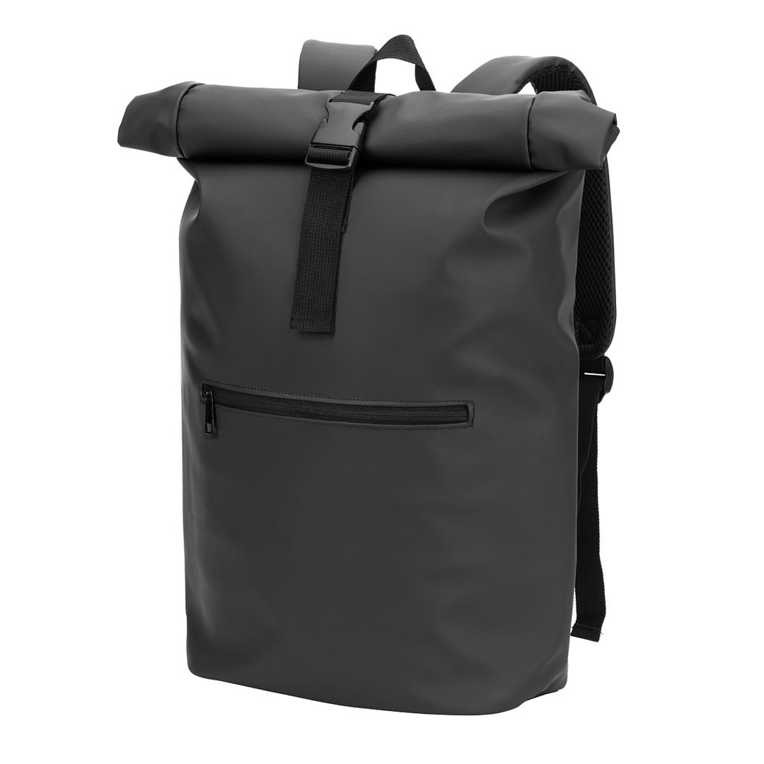 Roll-Top-Rucksack aus PU mit Laptopfach, 16“ Giamiriona