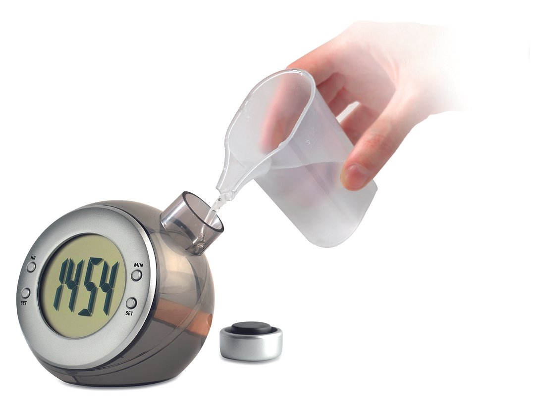 Wasserkraft-betriebene Tischuhr Mari