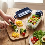 All-in-One-Lunchbox mit Soßenfach und Löffel-Gabel Aitlixl