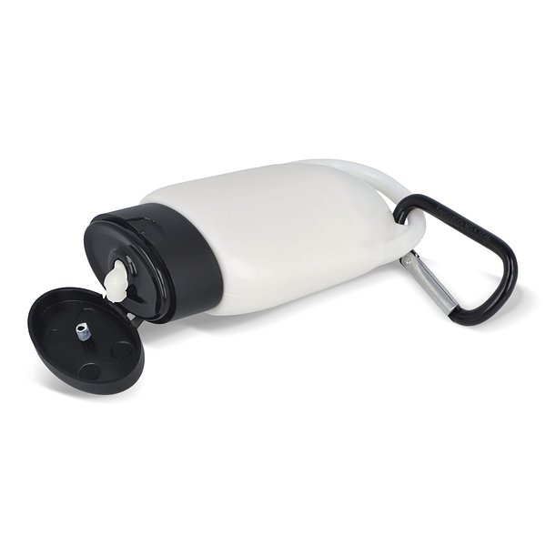 Sonnenschutzlotion mit Karabiner SPF30 aus recyceltem Material Hatrudi