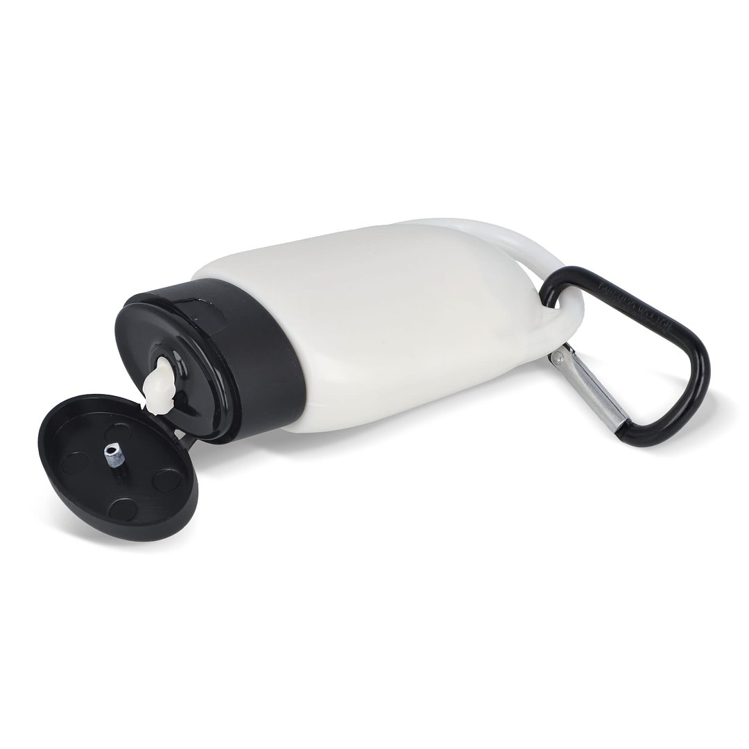 Sonnenschutzlotion mit Karabiner SPF30 aus recyceltem Material Hatrudi
