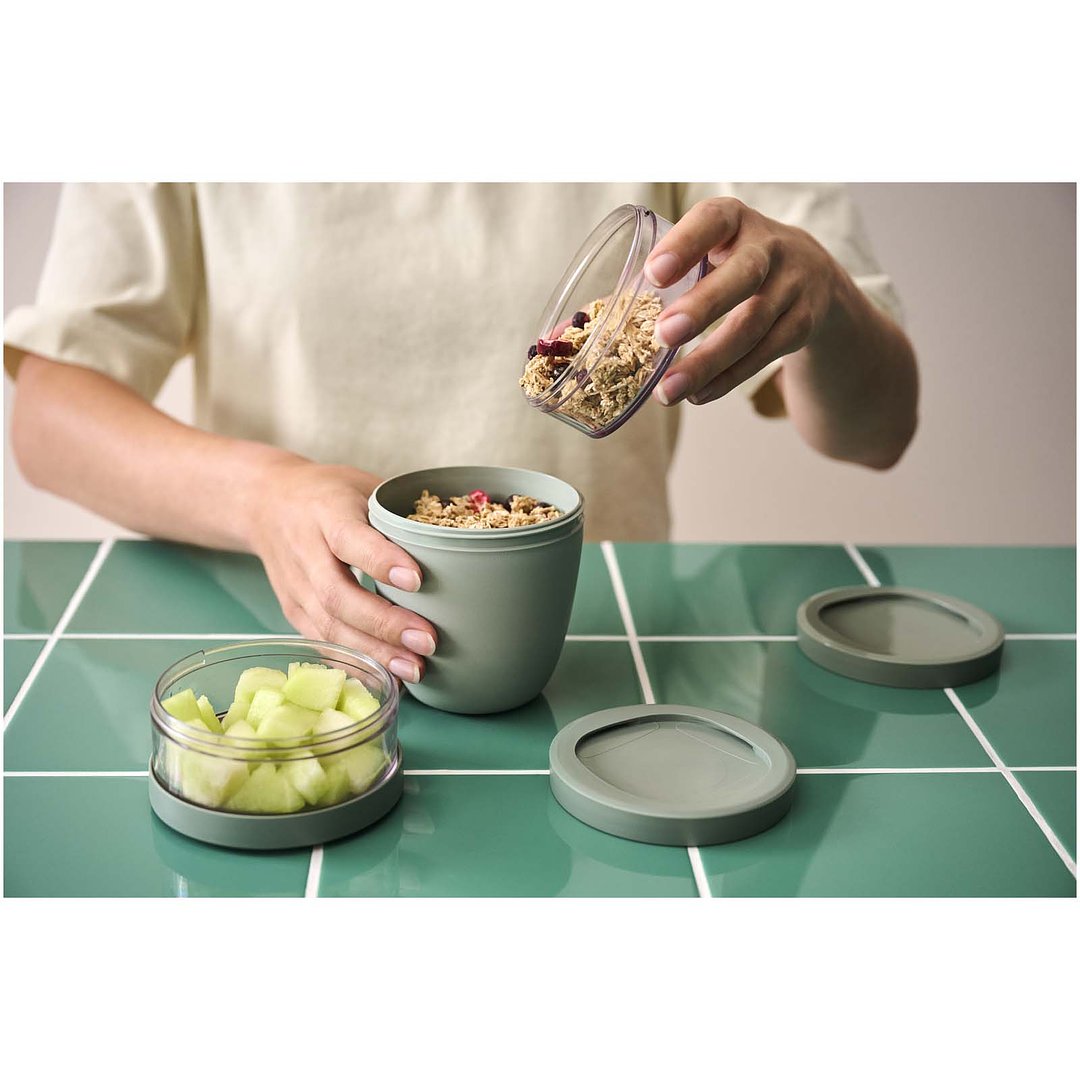 Ellipse Dreiteiliger, 500 ml + 2 x 200 ml isolierter Lunchpot - Oleenica