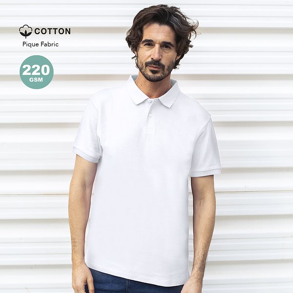 Erwachsene Weiss Polo-Shirt Idpan