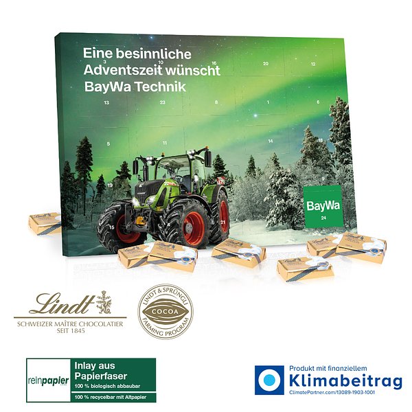 Tisch-Adventskalender Lindt „Select Edition“ Organic