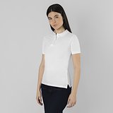 Erwachsene Frauen Weiss Polo-Shirt Idles