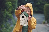 Vogelhäuschen Sperrholz Rell