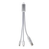 2-in-1-Ladekabel USB-A/C zu USB-C & Lightning Aluminium Menanrg