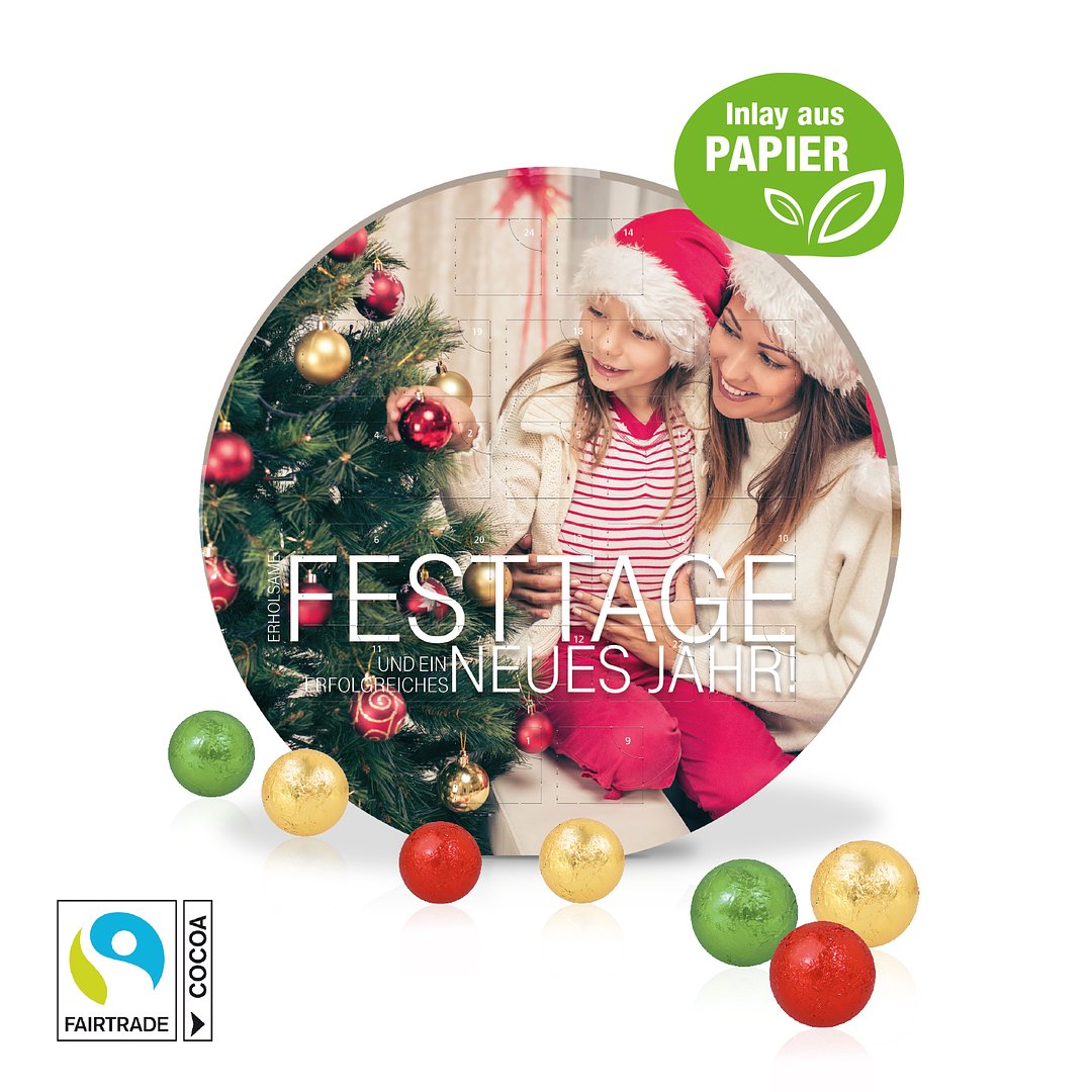 Adventskalender "Centro" mit Fairtrade® Schokolade
