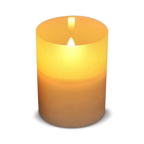 Nyelle Wiederaufladbare LED-Wachskerze im Glas Jovicori