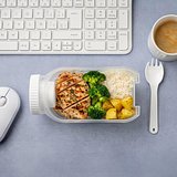 All-in-One-Lunchbox mit Soßenfach und Löffel-Gabel Aitlixl