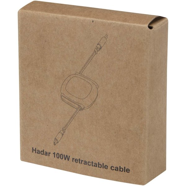 100 W CarPlay-Kabel aus recyceltem Kunststoff mit einziehbarer Leitung und PD-Ladefunktion - Orenan