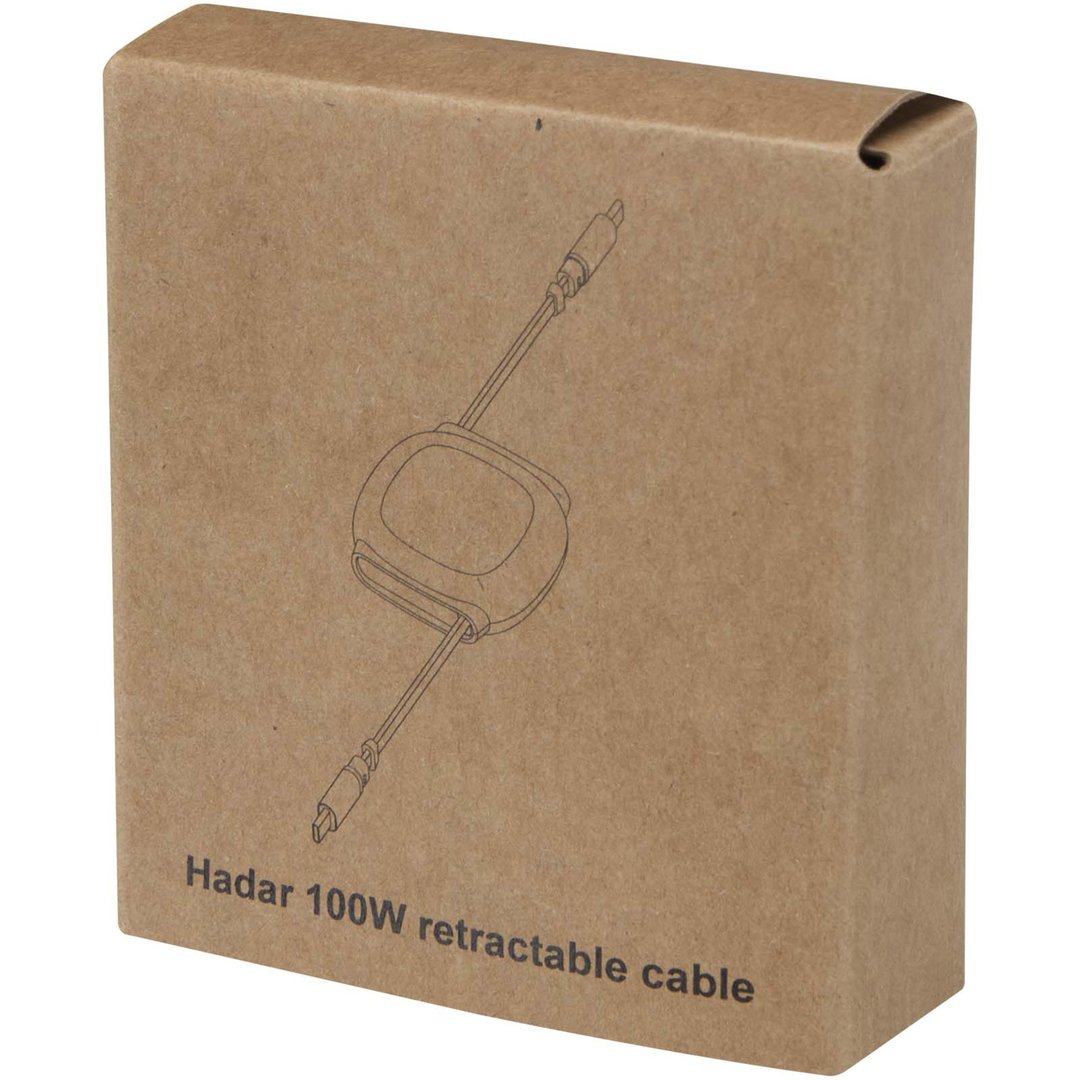 100 W CarPlay-Kabel aus recyceltem Kunststoff mit einziehbarer Leitung und PD-Ladefunktion - Orenan