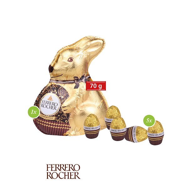 Grosses Osternest mit Schokolade von Ferrero Rocher