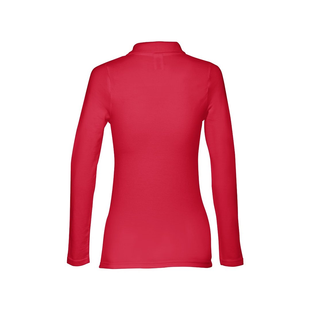 Damen Langarm-Poloshirt Palte