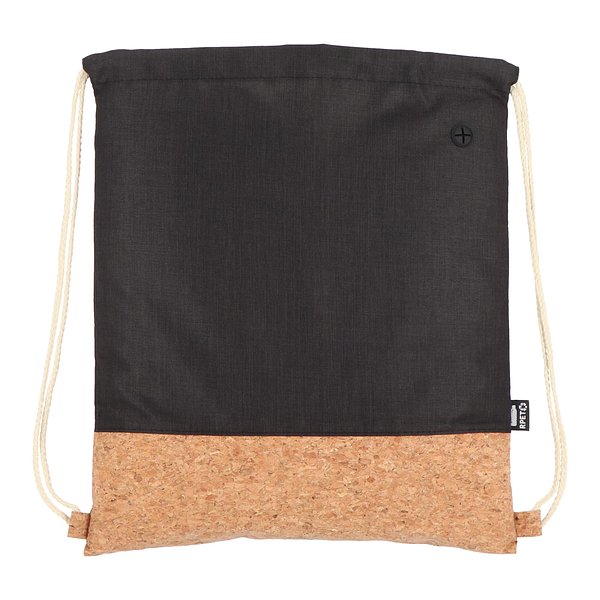Kordelzugbeutel R-PET &amp; Kork 35 x 40cm Steie