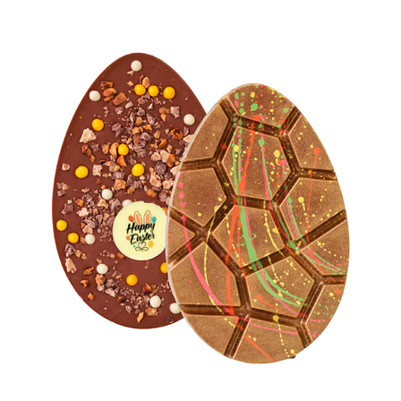 XL Osterei mit Logo – Belgisches Schokoladen-Osterei 100 g
