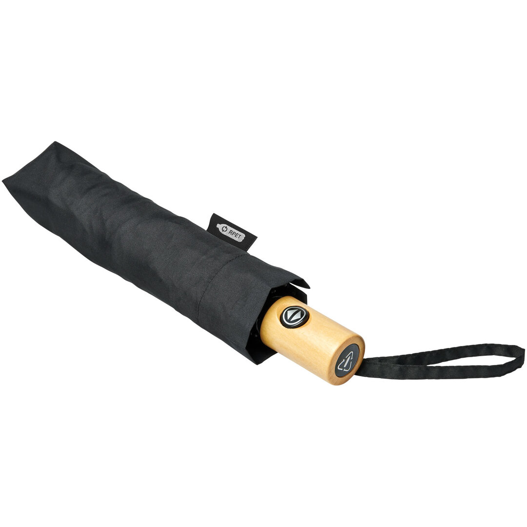 21" Vollautomatik Kompaktregenschirm aus recyceltem PET-Kunststoff - Utzen