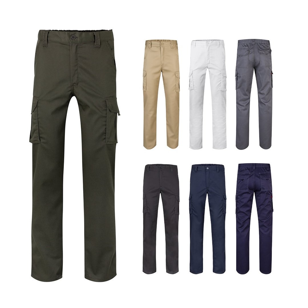 Multitaschen-Stretchhose (290 g/m²) aus Baumwolle (46 %), EME (38 %) und Polyester (16 %) Emendi