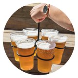 Der Original-Cupkeeper (Getränketräger) - Becher 18 cl-33 cl Menetona