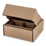 Individuelle Geschenkverpackung für 4 Tassen 24,3x24,3x9,9 cm Natruina