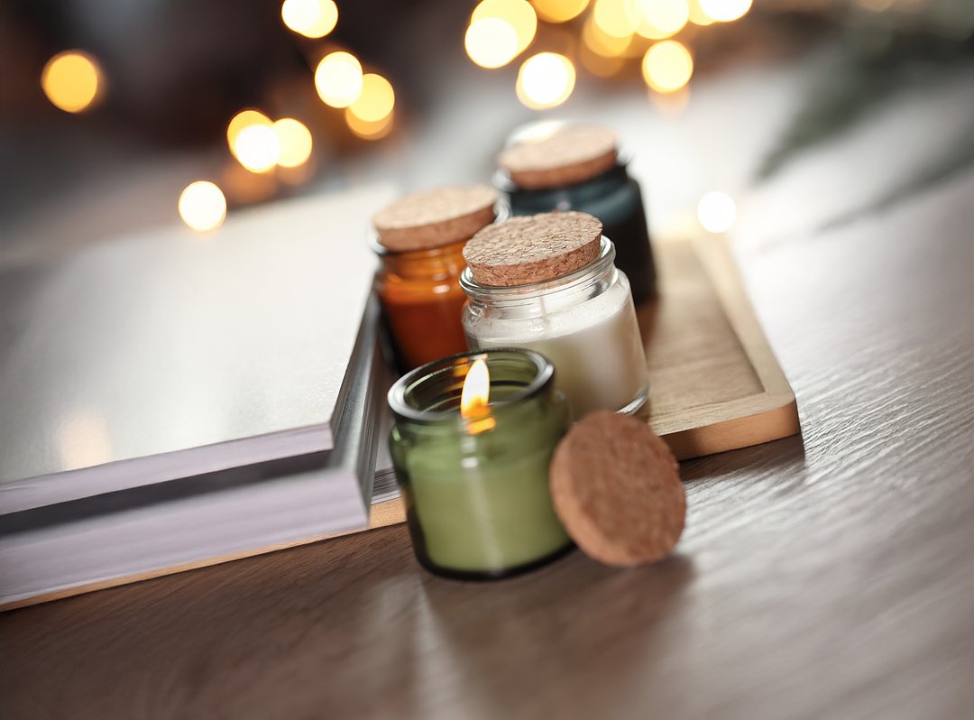 Kerze aus Pflanzenwachs 70g Jonnatri