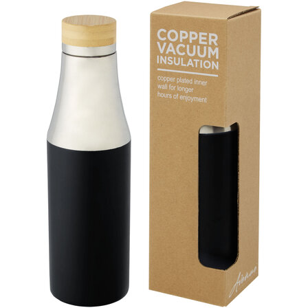 540 ml Kupfer-Vakuum Isolierflasche mit Bambusdeckel - Utzzans