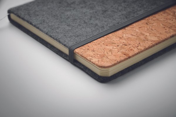 DIN A5 Notizbuch RPET-Filz Ciana