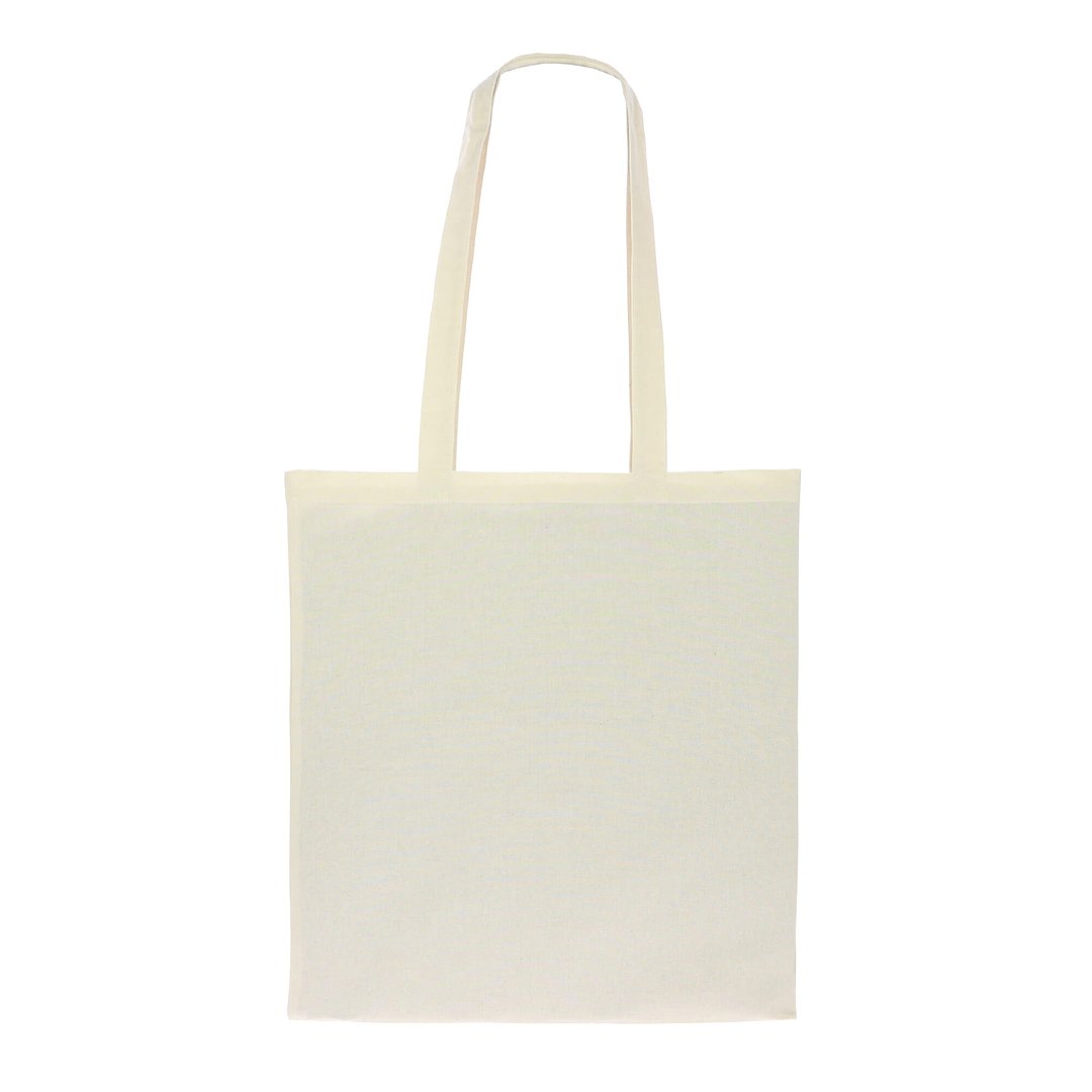 Einkaufstasche Bio-Naturbaumwolle lang 140g/m² 38x42 cm Lurinan