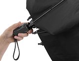 Reversibler Taschenschirm aus Pongee Gianrili