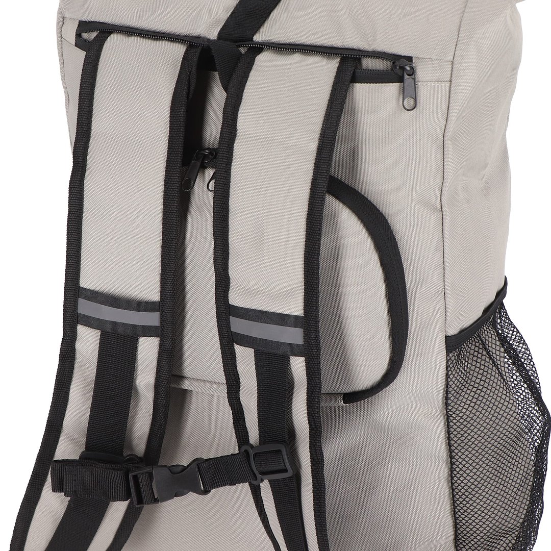 R-PET 600D Rolltop Fahrrad-Rucksack 20L Helver