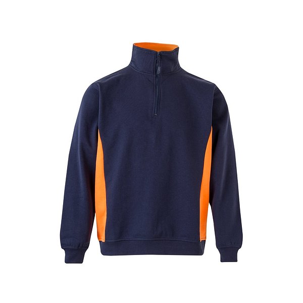 Zweifarbiges Frottee-Sweatshirt (260 g/m²), aus Polyester (65 %) und Baumwolle (35 %) Rudorscht