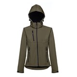 Softshelljacke für Damen, mit abnehmbarer Kapuze Badala