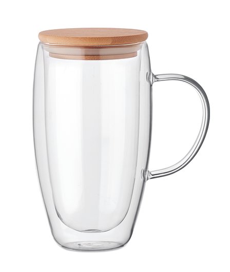 Doppelwandiger Glasbecher 450ml Sarena